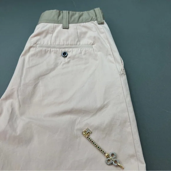 sacai Color Block Flared Belt Shorts